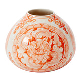 Coral Eleanor Hand-Painted Ceramic Vases By Accent Decor