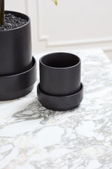 Claxton with Saucer Speckled Footed Pots By Accent Decor