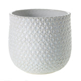 Ginny Textured Ceramic Pots By Accent Decor - 6.75" x 6.5"