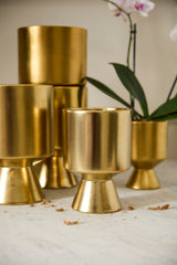 Gold De Vil Ceramic Pots By Accent Decor