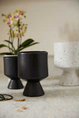 De Vil Speckled Ceramic Pots By Accent Decor