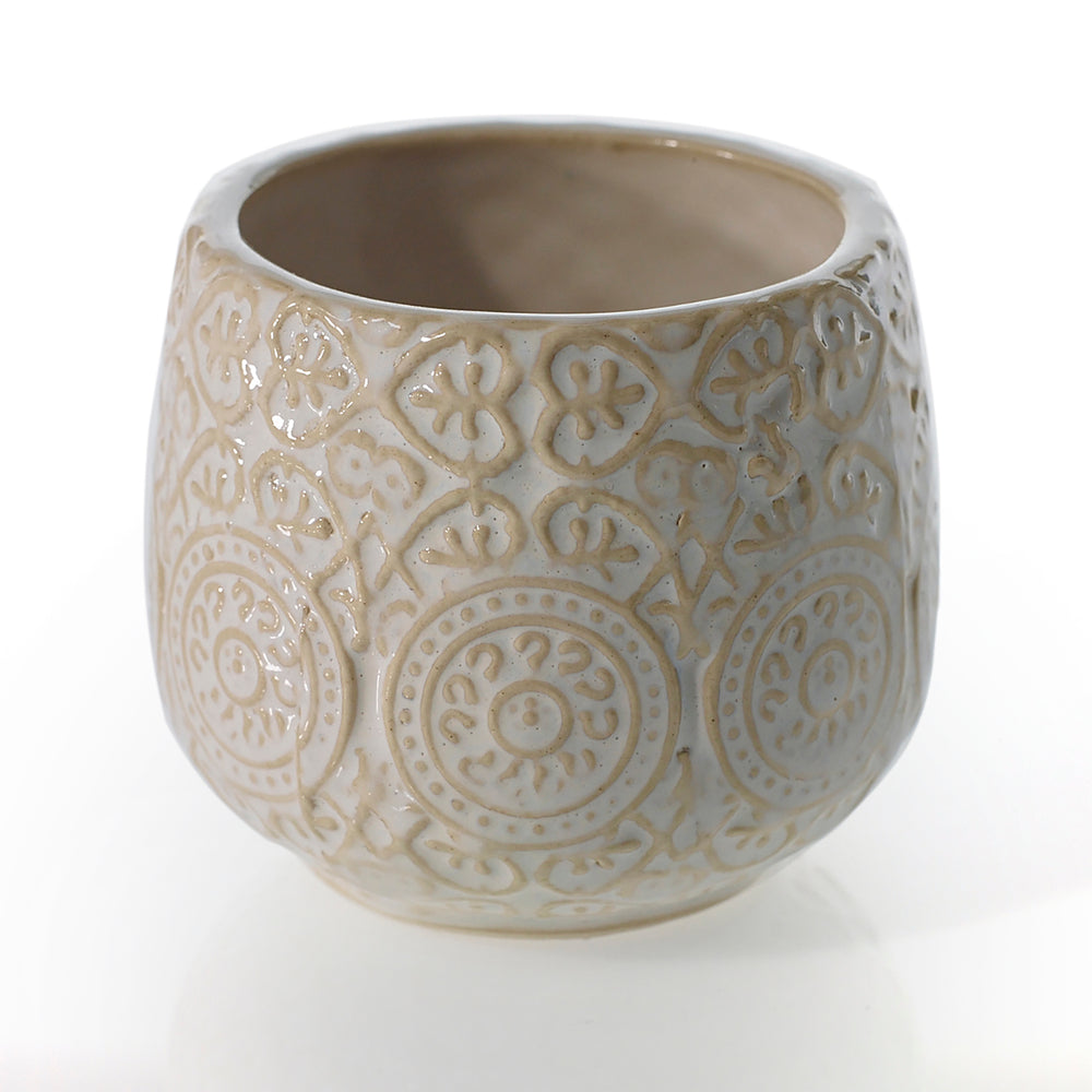 Francis Ceramic Pots By Accent Decor - 3.5" x 3"