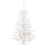 Vickerman Sparkle White Spruce Artificial Christmas Tree, 3.5', Warm White Mini Light