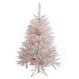 Vickerman Sparkle White Spruce Artificial Christmas Tree, 4.5', Multi-Colored Mini Light