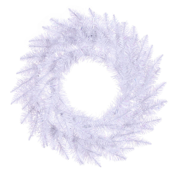 Vickerman Vickerman Artificial Sparkle White Spruce Wreath (Multiple Sizes Available)