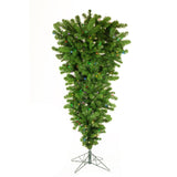 Vickerman Green Unique American Upside Down Artificial Tree, 5.5', Multi-Colored Mini Light