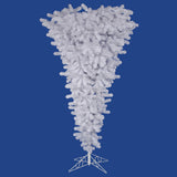 Vickerman 5.5' x 38" White Upside Down Artificial Christmas Tree, 5.5', Unlit