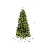 Vickerman Cashmere Pine Slim Artificial Christmas Tree