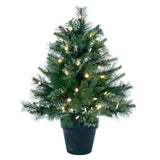 Vickerman Cashmere Pine Artificial Christmas Tree, 2', Warm White Mini Light