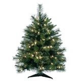 Vickerman Cashmere Pine Artificial Christmas Tree, 3', Warm White Mini Light