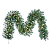 Vickerman Artificial Cashmere Pine Garland, 9' x 18", Warm White Mini Light