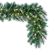 Vickerman Artificial Cashmere Pine Garland, 25' x 18", Warm White Mini Light