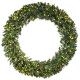 Vickerman Artificial Cashmere Pine Wreath, 60", Warm White Mini Light