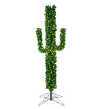 Vickerman Cactus Pine Unique Artificial Tree, 7.5', Warm White Mini Light