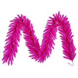 Vickerman Hot Pink Artificial Garland, Unlit