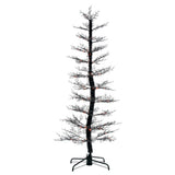 Vickerman Black Cedar Artificial Halloween Tree, 7'