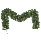 Vickerman Artificial Cheyenne Pine Garland, 9' x 12", Unlit