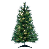 Vickerman Cheyenne Pine Artificial Tabletop Tree, 3', Warm White Mini Light