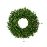 Vickerman Artificial Cheyenne Pine Wreath
