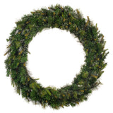 Vickerman Artificial Canadian Pine Wreath Unlit, 60"