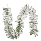 Vickerman Artificial Flocked Alaskan Garland, 9' x 12", Unlit