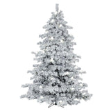 Vickerman Flocked Alaskan Artificial Christmas Tree, 4.5' x 44", Warm White Mini Light & G50