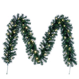 Vickerman Douglas Fir Artificial Garland, 9' x 10", Warm White Mini Light