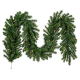 Vickerman Douglas Fir Artificial Garland, 9' x 16", Warm White Mini Light