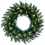 Vickerman Artificial Camdon Fir Wreath, 24", Warm White Mini Light