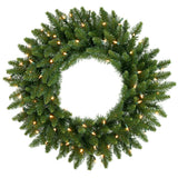 Vickerman Artificial Camdon Fir Wreath, 24", Multi-Colored Mini Light