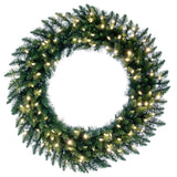 Vickerman Artificial Camdon Fir Wreath, 36", Warm White Mini Light