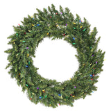 Vickerman Artificial Camdon Fir Wreath, 30", Multi-Colored Mini Light
