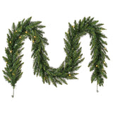 Vickerman Artificial Camdon Fir Garland, 9' x 12", Warm White Mini Light