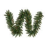 Vickerman Artificial Camdon Fir Garland, 9' x 12", Multi-Colored Mini Light