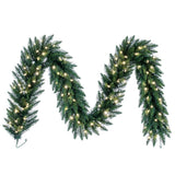 Vickerman Artificial Camdon Fir Garland, 9' x 14", Warm White Mini Light