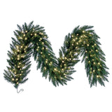 Vickerman Artificial Camdon Fir Garland, 9' x 20", Warm White Mini Light
