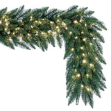 Vickerman Artificial Camdon Fir Garland, 25' x 20", Warm White Mini Light