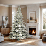 Vickerman Flocked Utica Fir Artificial Christmas Tree