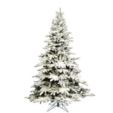 Vickerman Flocked Utica Fir Artificial Christmas Tree, 4.5', Unlit