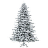 Vickerman Flocked Utica Fir Artificial Christmas Tree, 4.5', Warm White Mini Light