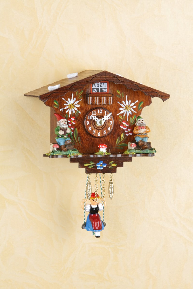 Hermle Annaliesse Black Forest Swinging Girl Quartz Cuckoo Clock, 56000