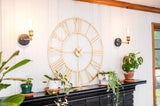 Hermle Anya Gold Gallery Quartz Wall Clock, 42013