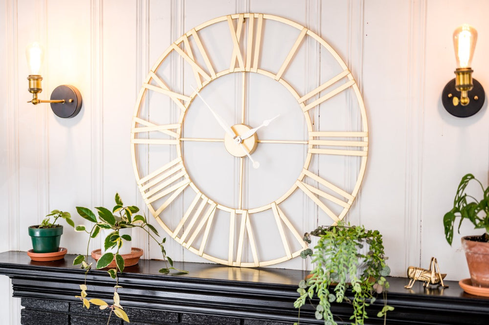 Hermle Anya Gold Gallery Quartz Wall Clock, 42013
