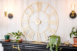 Hermle Anya Gold Gallery Quartz Wall Clock, 42013