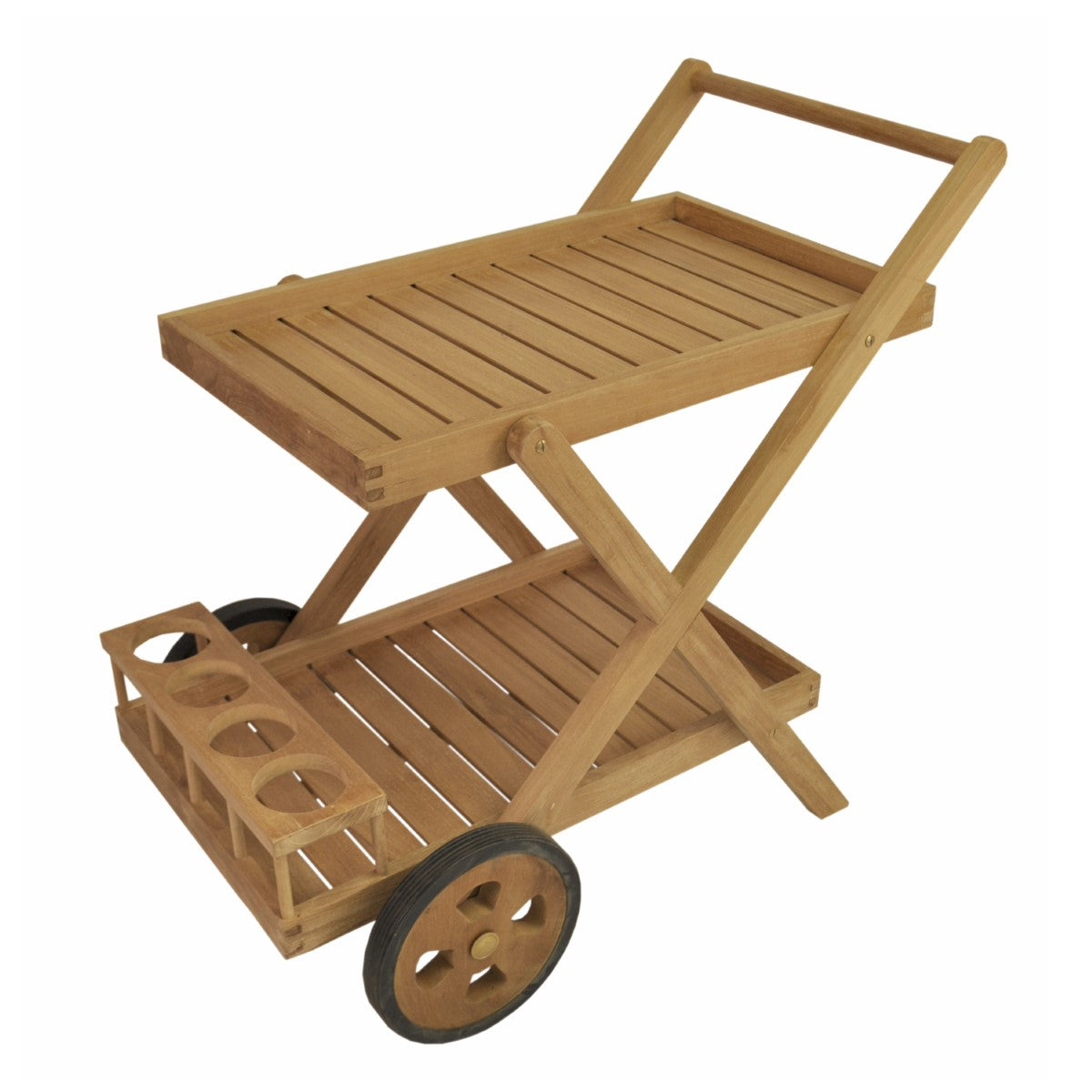 Cobana Trolley Solid Teak Wood Serving Cart By Anderson Teak