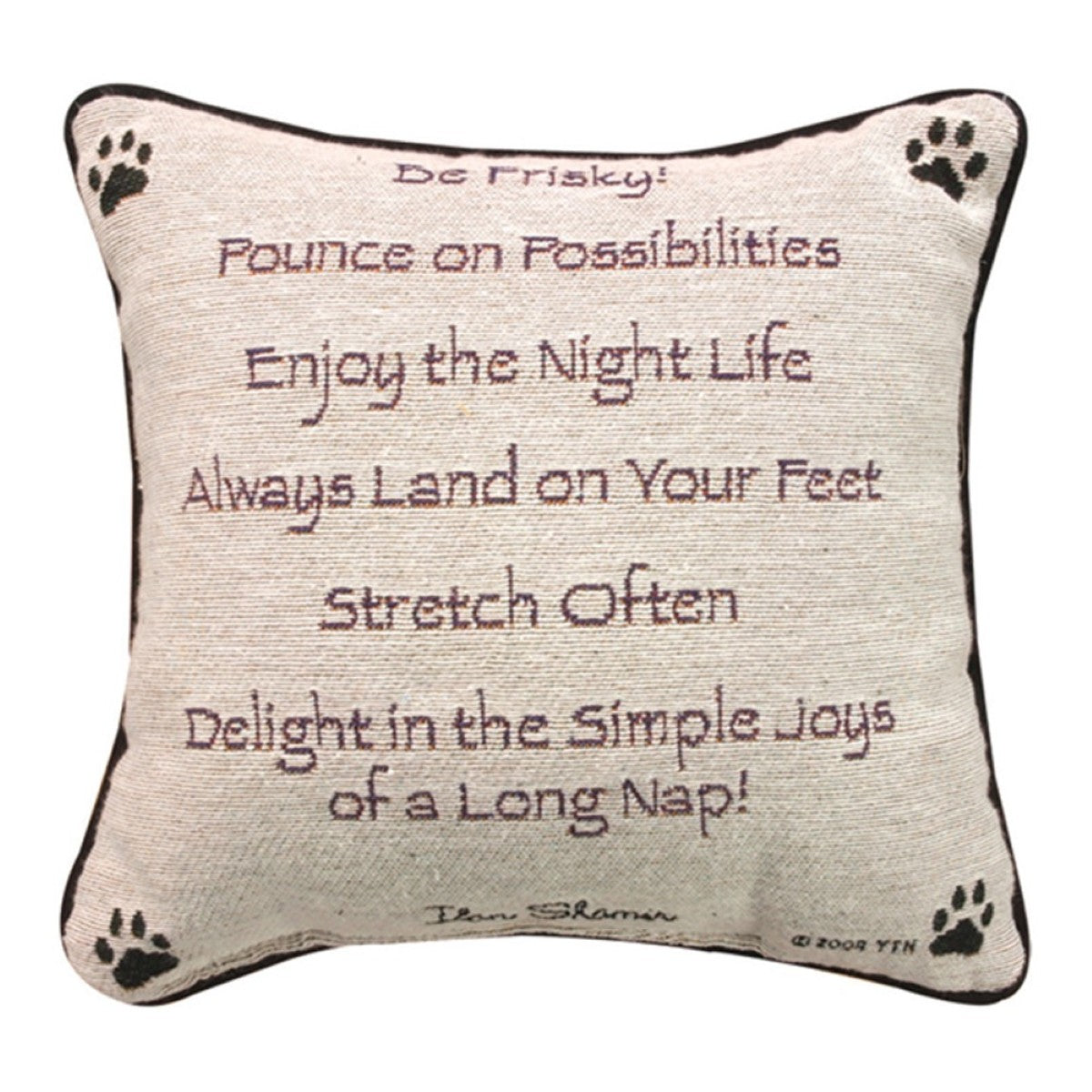 Advice From An Animal Word Pillow By Manual Woodworkers & Weavers (3 Styles Available)