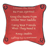 Advice From A... Word Throw Pillow 12" x 12" By Your True Nature