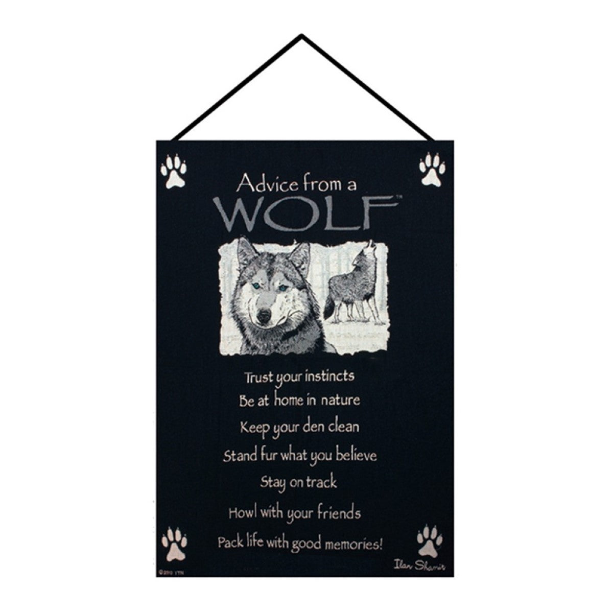 Advice From A Wolf Wall Hanging By Manual Woodworkers & Weavers