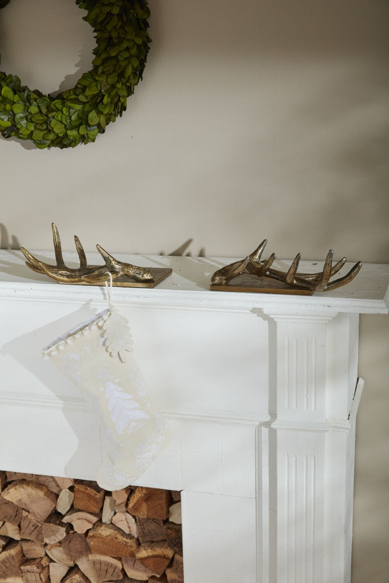 Antler Stocking Holder by Accent Decor, Set of 2