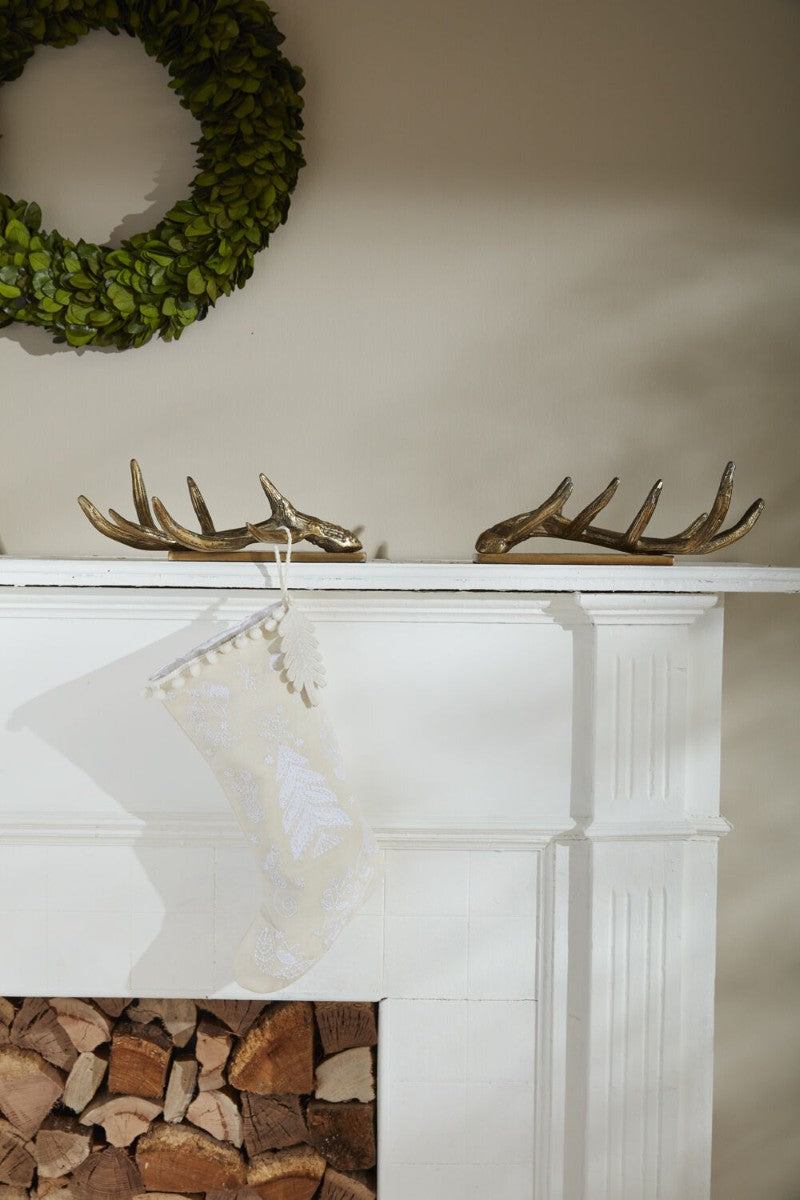 Antler Stocking Holder by Accent Decor, Set of 2